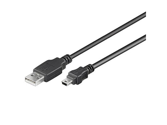 PremiumCord KU2M05A, 0,5 m, USB A, Mini-USB B, USB 2.0, 0,48 Gbit/s, Svart