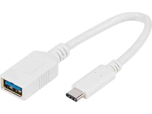 Vivanco USB 3.0 C-A F-M 0.1m, 0,1 m, USB C, USB A, USB 3.2 Gen 1 (3.1 Gen 1), Hankjønn/hunkjønn, Hvit
