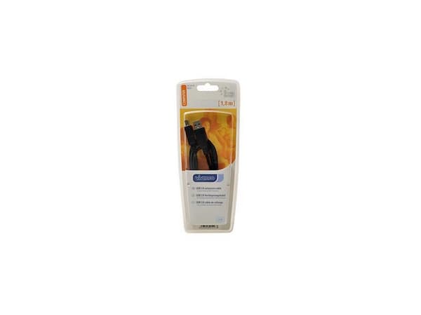Vivanco USB 2.0, 1.8m, 1,8 m, USB A, USB A, USB 2.0, Hankjønn/hunkjønn, Sort