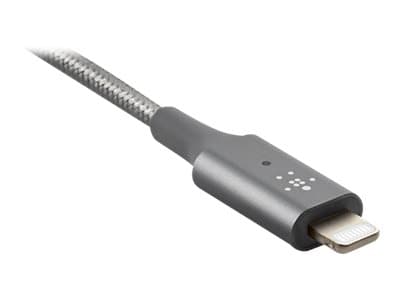Belkin BoostCharge Smart - Lightning-kabel - 24 pin USB-C hann til Lightning hann - 1.2 m - grå - Power Delivery-støtte