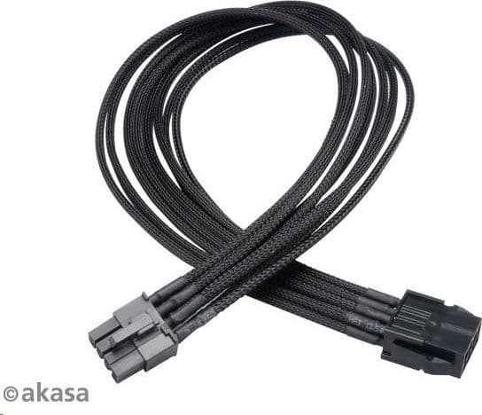 Akasa Flexa V8, 0,4 m, Hankjønn, Hunkjønn, Svart