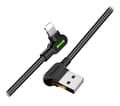 Miniatyrbilde 2 av 5: Mcdodo - Lightning-kabel - USB-hann vinklet til Lightning-hann-vinklet - 1,2 m - svart