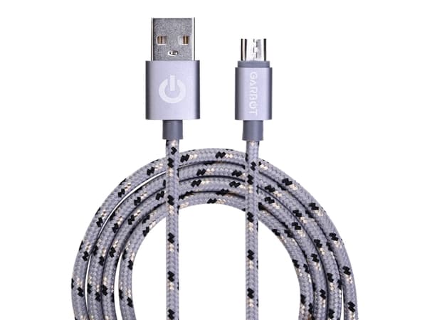 Garbot C-05-10195, 1 m, USB A, Micro-USB B, Sølv