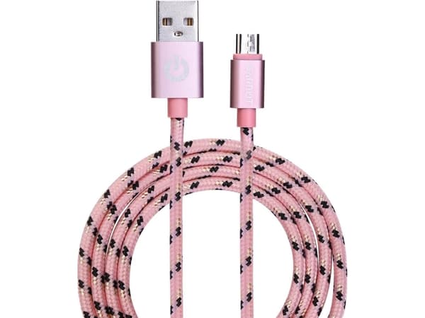 Garbot C-05-10196, 1 m, USB A, Micro-USB B, Rosa