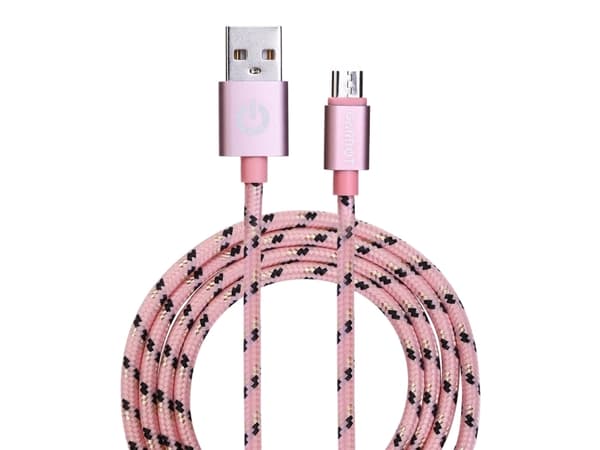 Garbot C-05-10196, 1 m, USB A, Micro-USB B, Rosa