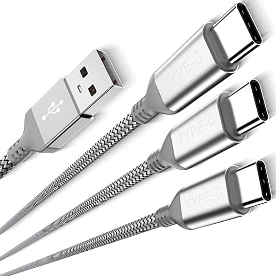 (3st) USB-C Type-C synkl & Laddare - Snabbladdning 1 Meter