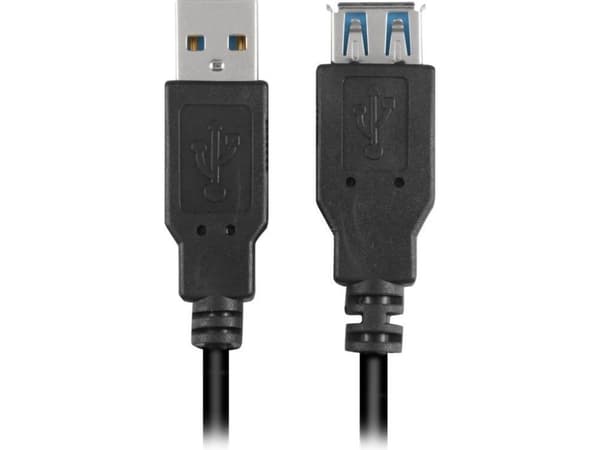 Sharkoon - USB-förlängningskabel - USB typ A (hona) till USB typ A (hane) - USB 3.0 - 2 m - svart