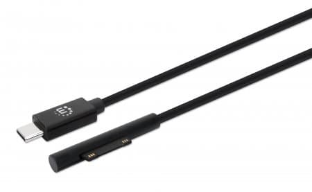 Manhattan 353632, 1,8 m, USB C, Surface Connect, Uros/uros, Musta