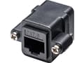 Miniatyrbild 3 av 3: Goobay 81365, 2x RJ-45, svart, kvinnlig kontakt, rak, polykarbonat (PC), Cat6