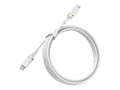 Pikkukuva 2 / 2: OtterBox Standard - USB-kaapeli - 24-nastainen USB-C (uros) - 24-nastainen USB-C (uros) - USB 2.0 - 3 A - 2 m - Power Delivery -tuki - pölypilvi valk