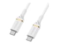 Pikkukuva 1 / 2: OtterBox Standard - USB-kaapeli - 24-nastainen USB-C (uros) - 24-nastainen USB-C (uros) - USB 2.0 - 3 A - 2 m - Power Delivery -tuki - pölypilvi valk
