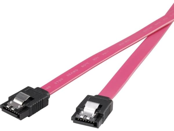 Renkforce Harddiske Tilslutningskabel [1x SATA-tilslutning 7-pol. - 1x SATA-tilslutning 7-pol.] 0.50 m Rød