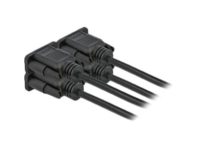 Delock - Seriell kabel - DB-9 (hann) til DB-9 (hann) - 3 m - tommelskruer - svart