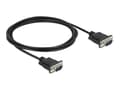 Miniatyrbild 1 av 5: Delock - Seriell kabel - DB-9 (hane) till DB-9 (hane) - 2 m - tumskruvar - svart