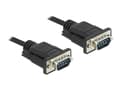 Miniatyrbilde 2 av 5: Delock - Seriell kabel - DB-9 (hann) til DB-9 (hann) - 10 m - tommelskruer - svart