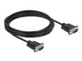 Miniatyrbild 3 av 5: Delock - Seriell kabel - DB-9 (hane) till DB-9 (hane) - 4 m - tumskruvar - svart