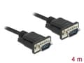 Miniatyrbild 5 av 5: Delock - Seriell kabel - DB-9 (hane) till DB-9 (hane) - 4 m - tumskruvar - svart