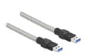 Miniatyrbilde 3 av 5: Delock - USB-kabel - USB-type A (hann) til USB-type A (hann) - USB 3.2 Gen 1 - 2 m - sølv