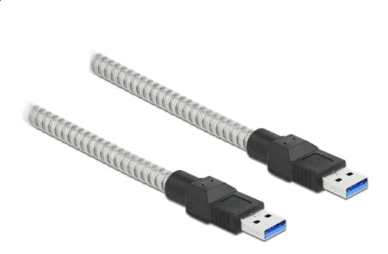 Delock - USB-kabel - USB-type A (hann) til USB-type A (hann) - USB 3.2 Gen 1 - 2 m - sølv