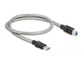 Miniatyrbild 3 av 5: Delock - USB-kabel - USB Typ A (han) till USB Typ B (han) - USB 3.2 Gen 1 - 50 cm - silver