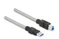 Miniatyrbild 4 av 5: Delock - USB-kabel - USB Typ A (han) till USB Typ B (han) - USB 3.2 Gen 1 - 50 cm - silver