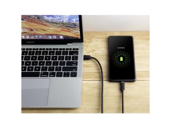 Renkforce RF-4547682, 1,8 m, USB A, USB C, USB 2.0, 0,48 Gbit/s, Sort