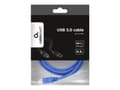 Miniatyrbild 4 av 5: Gembird - USB-kabel - USB typ A (hane) till USB Type B (hane) - USB 3.0 - 1.8 m - formpressad - blå