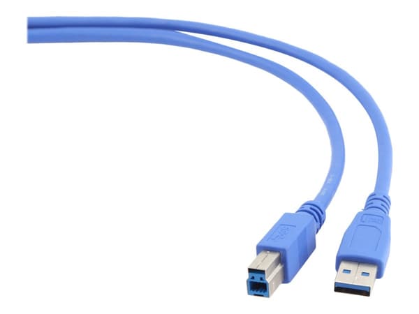 Gembird - USB-kabel - USB typ A (hane) till USB Type B (hane) - USB 3.0 - 1.8 m - formpressad - blå