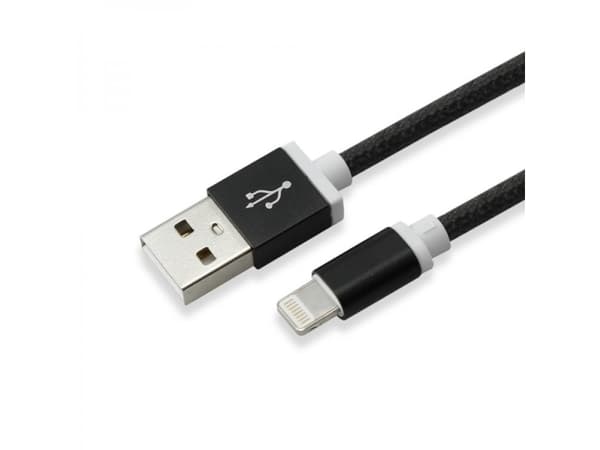 SBOX IPH7-B, Sort, USB A, Lightning, 1,5 m, Hankjønn, Hankjønn