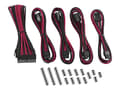Miniatyrbilde 1 av 5: CableMod Classic ModMesh 8+6 Series Cable Extension Kit - Strømkabelsett - svart, rød