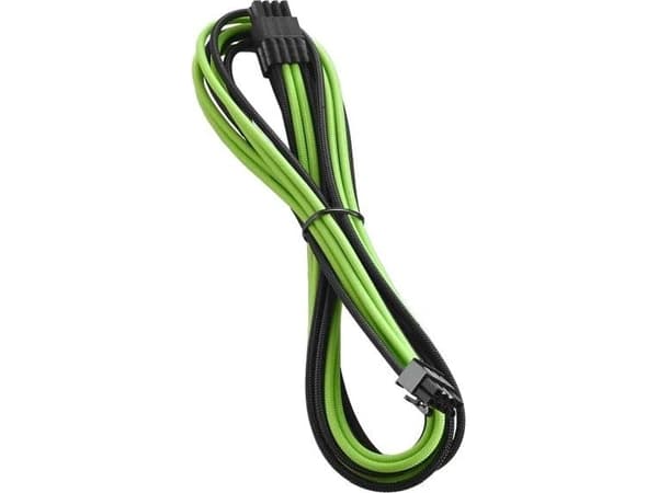CableMod PRO ModMesh RT-Series - Strømkabel - 8-pins PCIe-strøm (hann) - 60 cm - formstøpt - svart, lys grønn