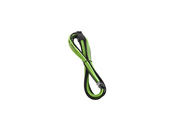 CableMod PRO ModMesh RT-Series - Strømkabel - 8-pins PCIe-strøm (hann) - 60 cm - formstøpt - svart, lys grønn