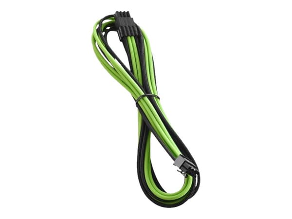 CableMod PRO ModMesh RT-Series - Strømkabel - 8-pins PCIe-strøm (hann) - 60 cm - formstøpt - svart, lys grønn