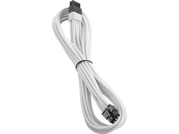 CableMod PRO ModMesh - Strømkabel - 8-pins PCIe-strøm (hann) til 8-pins PCIe-strøm (hann) - 60 cm - hvit - for CORSAIR AX1200, AX1500, AX1600, AX760,