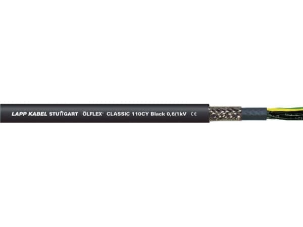 Lapp ÖLFLEX CLASSIC 110 CY BLACK, 100 m, Sort, Kobber, PVC, 56 kg/km, 180 kg/km