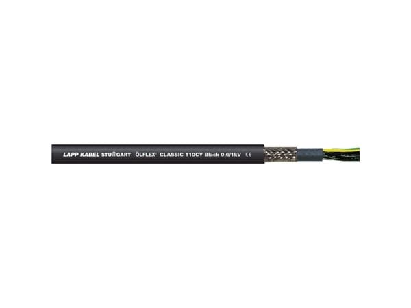 Lapp ÖLFLEX CLASSIC 110 CY BLACK, 100 m, Sort, Kobber, PVC, 56 kg/km, 180 kg/km