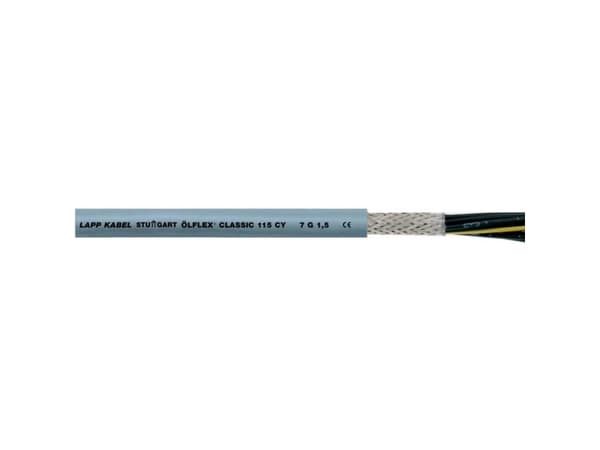 Lapp ÖLFLEX CLASSIC 115 CY, Grå, PVC, 36 kg/km, 54 kg/km, 4000 V, 0,5 mm²