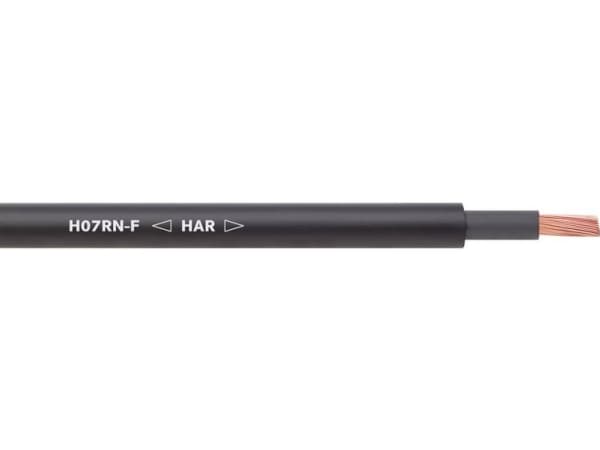 Lapp H07RN-F, 100 m, Sort, 57,6 kg/km, 200 kg/km, 2500 V, 1,5 mm²