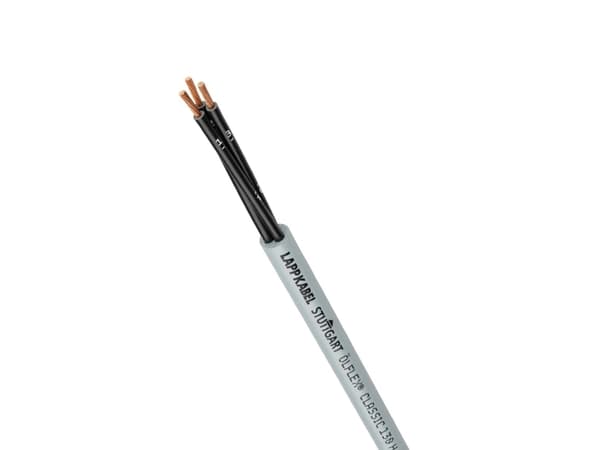 LAPP ÖLFLEX® CLASSIC 130 H Styreledning 2 x 0,50 mm² Grå 1123000-100 100 m