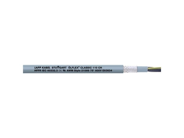 Lapp ÖLFLEX CLASSIC 110 CH, 50 m, Grå, 28,8 kg/km, 76 kg/km, 4000 V, 1,5 mm²