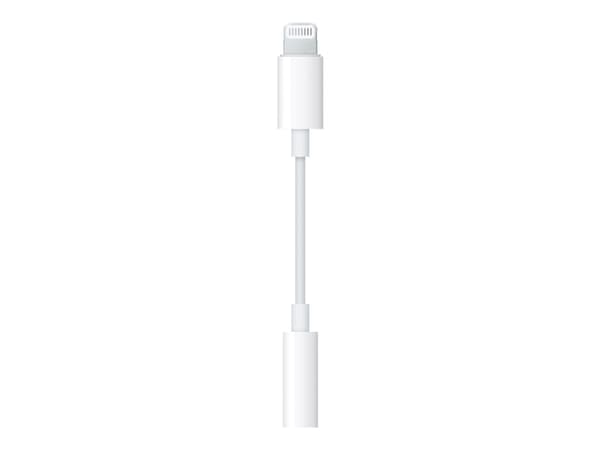 Apple Lightning to 3.5 mm Headphone Jack Adapter - Lightning til hodetelefonjakk-adapter - Lightning hann til mini-phone stereo 3.5 mm hunn