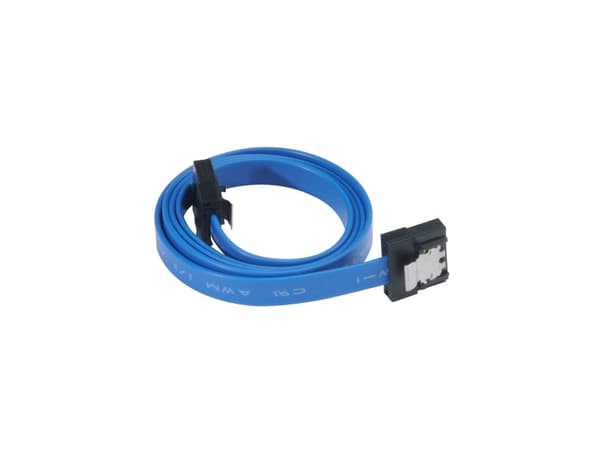 Akasa PROSLIM - SATA-kabel - Serial ATA 150/300/600 - SATA (hona) till SATA (hona) - 50 cm - sprintlåsning, rak kontakt - blå