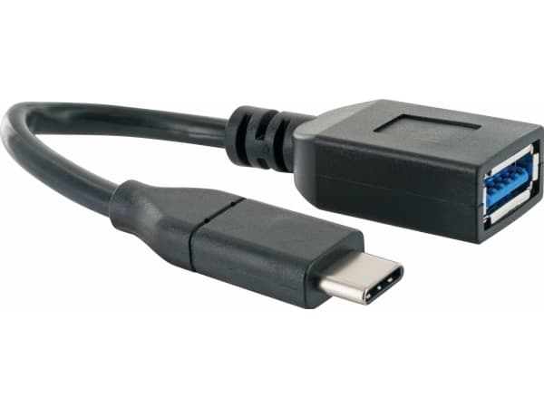 Schwaiger Professional - USB-adapter - 24 pin USB-C (hane) till USB typ A (R) - USB 3.1 - 15 cm - svart