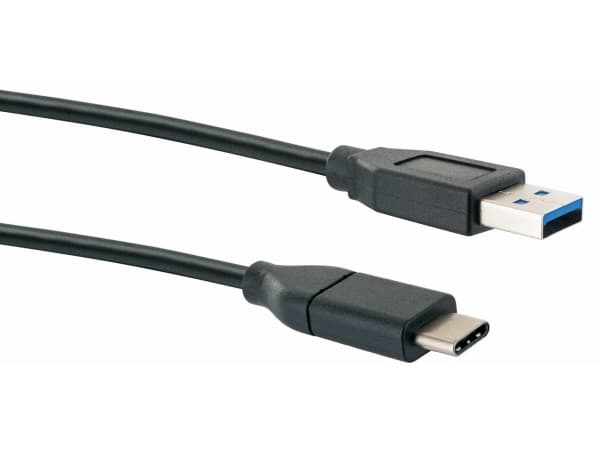 Schwaiger Professional - USB-kabel - USB-type A (hann) til 24 pin USB-C (hann) - USB 3.1 - 1 m - svart