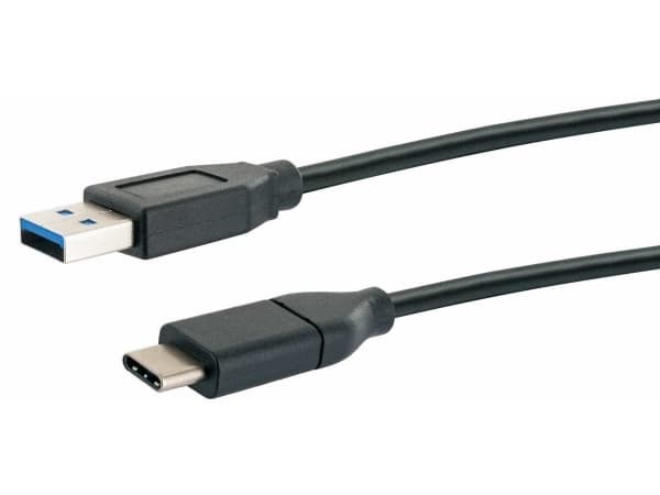 Schwaiger Professional - USB-kabel - USB-type A (hann) til 24 pin USB-C (hann) - USB 3.1 - 1 m - svart