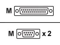 Moxa - Seriell kabel - DB-25 (hann) til DB-9 (hann) - 50 cm - for Moxa CP-102U, CP-102UL, CP-132U-I, CP-132U-I V2, CP-132UL V2