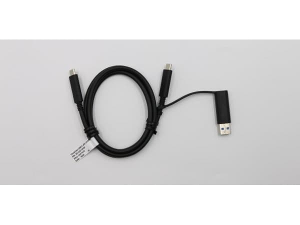 Lenovo - USB-kaapeli - USB-C (han) til USB-C (han) - FRU - ThinkPad Hybrid USB-C with USB-A Dock -laitteelle