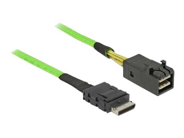 Delock - SAS intern kabel - SAS 32Gbit/s - OCuLink (SFF-8611) (hann) til Mini SAS HD (SFF-8643) (hann) - 1 m