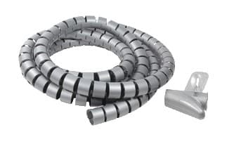 LogiLink Cable Spiral Wrapping Band - Kabelhölje - 1.5 m - grå