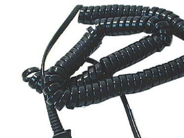 Poly U10P - Kabel för hörlursförstärkare - Snabburkoppling hane till modulär kontakt för headsetförstärkare hane - rökigt grå - lindad - för Poly CX7